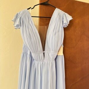 Periwinkle Revelry Cora Chiffon Dress